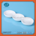 ceramic 3 compartment dinner plates